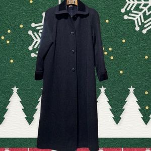 Full Length JoD 100% Black Wool Coat